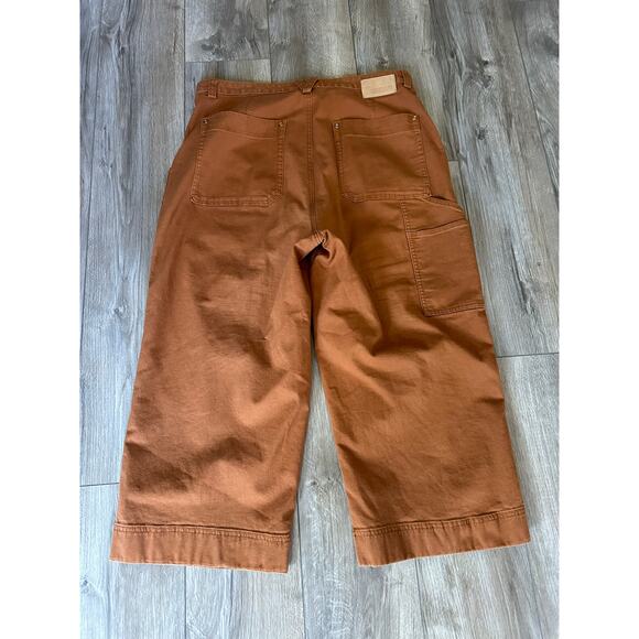 Duluth Trading Women's Flex Fire Hose Wide Leg Crop Pant Cider Orange size 16 - Picture 3 of 13